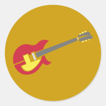 Gitarre guitar aufkleber