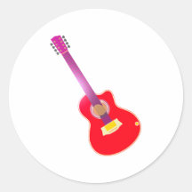 Gitarre guitar runde sticker