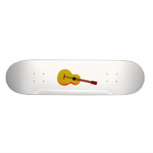 Gitarren-abstrakte einfache Grafik Personalisierte Skateboarddecks
