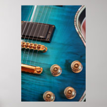 Gitarren-Blues Poster