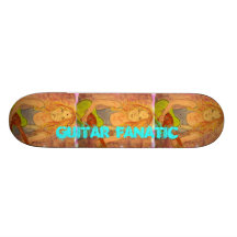 Gitarren-Fanatiker-Mädchen Skateboarddecks