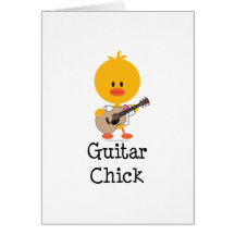 Gitarren-Küken-Gruß-Karte