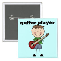Gitarrist - männliche T-Shirts und Geschenke Anstecknadel