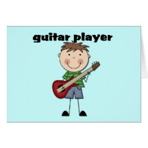 Gitarrist - männliche T-Shirts und Geschenke Karten