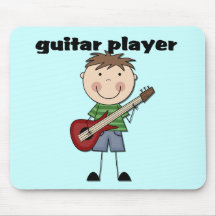 Gitarrist - männliche T-Shirts und Geschenke Mousepad