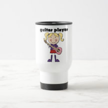 Gitarrist-weibliche T-Shirts und Geschenke Tasse