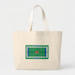 Gittereisen-Fußballplatzgraphik Einkaufstaschen