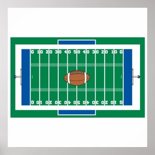 Gittereisen-Fußballplatzgraphik Posterdrucke