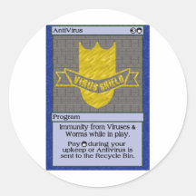 GK: Antivirus Runde Aufkleber