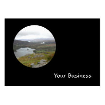 Glanmore See von Healy Durchlauf Irland. Rund Visitenkarte