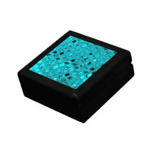 Glänzender metallischer Girly aquamariner DiamantS Geschenkboxen