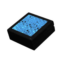 Glänzender metallischer Girly blauer Diamant-Weich Modeschmuckschachtel