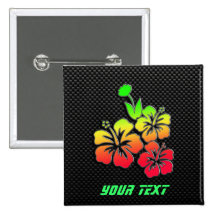 Glatte tropische Blumen Anstecknadel