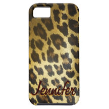 Glatter Kasten des Leopard-Pelz-iPhone4 mit Namen Hülle Fürs iPhone 5