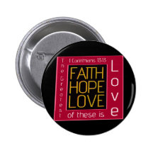 Glaube, Hoffnung, Liebe Anstecknadelbutton