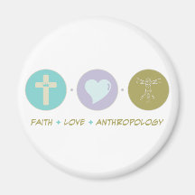 Glauben-Liebe-Anthropologie Kühlschrankmagnet