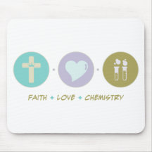 Glauben-Liebe-Chemie Mousepad