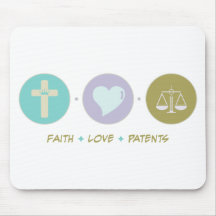 Glauben-Liebe-Patente Mousepad