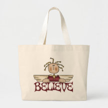 Glauben Sie Weihnachtsengels-Taschen-Tasche