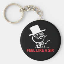 Glauben Sie wie ein Sir - schwarzes Keychain Schlüsselbänder