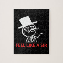 Glauben Sie wie ein Sir - schwarzes Puzzlespiel