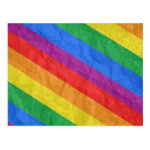GLBT Stolz Stripes 2 Postkarte
