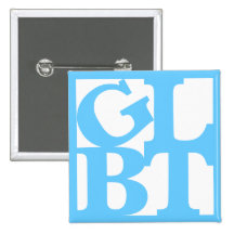 GLBT weißer Pop-Quadrat-Knopf Buttons