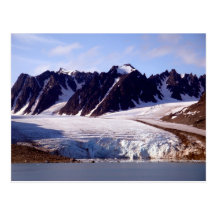 Gletscher in Svalbard, (Spitzbergen) Postkarte
