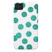 Glitter aquamariner iPhone Fall Case-Mate iPhone 4 Hülle