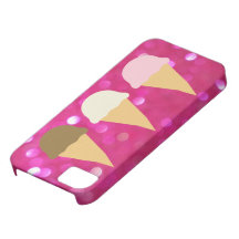 Glitter-Eiscremekegel iPhone 5 des heißen Rosas Fa