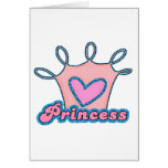 Glitter-Prinzessin Design Grußkarten
