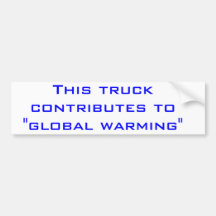 Globale Erwärmung Autosticker