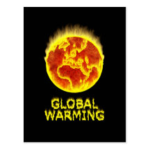 Globale Erwärmung Postkarte