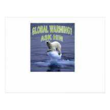 Globale Erwärmung Postkarte