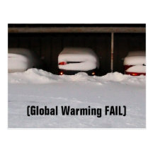 Globale Erwärmung VERSAGT Postkarten