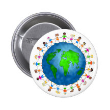 Globale Kinder Anstecknadelbuttons