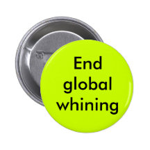 Globales Jammern des Endes Anstecknadelbutton