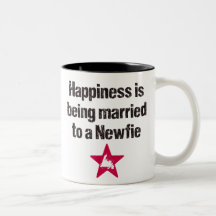 Glück ist zu einem Newfie Becher verheiratet Teehaferl
