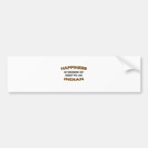 Glück wacht nahe bei einem Inder auf Autosticker