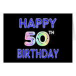 Glückliche 50. Geburtstags-Geschenke und Geburtsta Karte