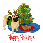 Glückliche Feiertage Chritmas Ren-Mops-Plakate poster