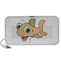 Glückliche Fische Notebook Speaker
