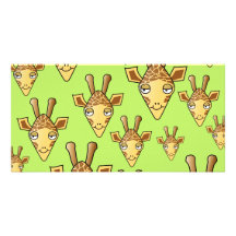 Glückliche Giraffen Photokarten