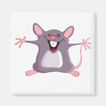 Glückliche Greeter Maus Kühlschrankmagnet