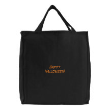 Glückliche Halloween gestickte Tasche