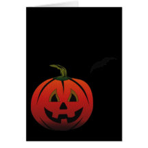 GLÜCKLICHE HALLOWEEN-KÜRBIS-KÜRBISLATERNE U. SCHLÄ GRUßKARTEN