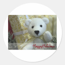 glückliche holydays runde sticker