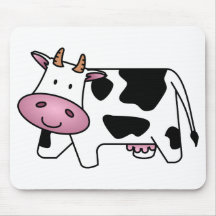 Glückliche Kuh Mousepads
