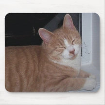 glückliche Miezekatze Mauspads