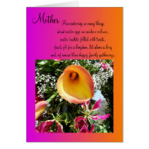 Glückliche Ostern-Mutter-Karte - orange Lilly